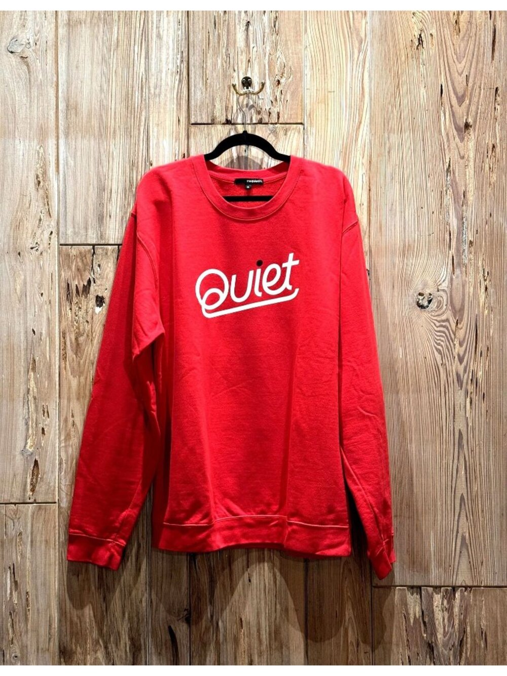 The Quiet Life Red Crewneck Sweatshirt XL Cotton Blend Pullover Casual Wear